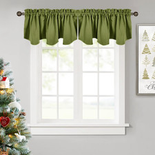 Mantovana Oscurante per Finestre, 132 X 45,7 Cm, Mantovane Smerlate Con Tasca pe