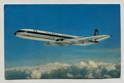 Olympic Airways Comet 4B Jet Airplane Aviation Postcard C12