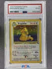 1999 POKEMON FOSSIL #4 DRAGONITE-HOLO PSA 4
