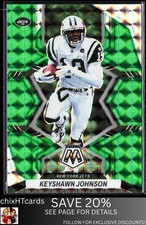 Keyshawn Johnson 2022 Panini Mosaic Mosaic Green #155 New York Jets