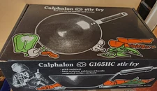 Calphalon G165HC Anodized 10.5" Wok Stir Fry with Pakkawood Handle NIB 