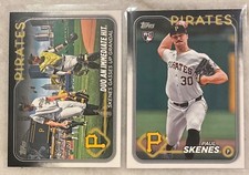 Lot x2 - 2024 Topps Update - PAUL SKENES - #US160 & #US100 (RCs) | Pirates 🏴‍☠️