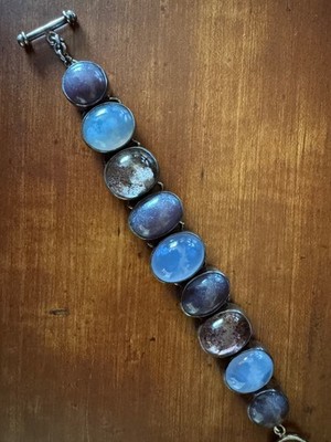 Sterling STARBORN Bracelet Moonstones, Amethyst and Garden Quarts or Phantom 