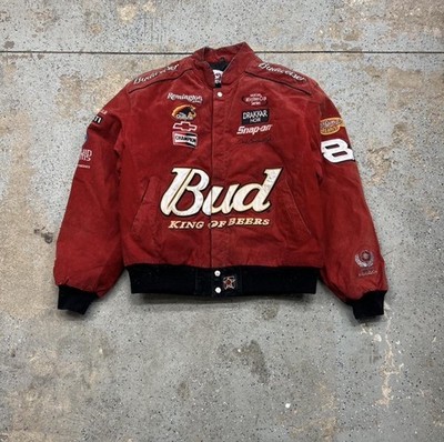 Vintage Jeff Hamilton But Light NASCAR Leather/suede Bomber Jacket