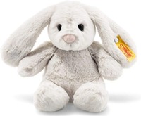 Steiff 080463 - Soft Cuddly Friends: Hoppie Hase, Hellgrau 18 Cm | Deutsch
