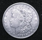 1921 D Morgan $, VAM 7A (Die Break Wing) AU See Photos & VAM INFO