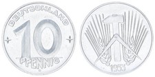 Germany/GDR 10 Pfennig DDR 1953 E Rare Year/Mintmark XF 134009