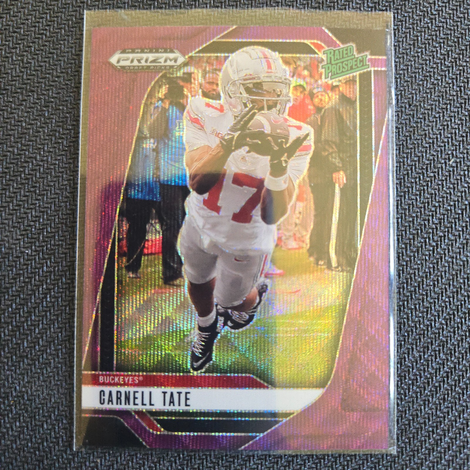 2025 Panini Prizm Draft Picks - Prospect Carnell Tate #68 Purple Wave Prizm (RC)
