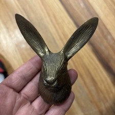 Cast Iron Bunny Rabbit Ears Wall Hook Coat To...