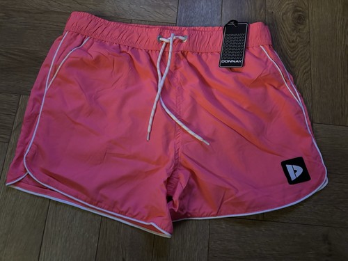 Donnay Mens Neon Pink Swim Shorts Trunks Size Small - Picture 1 of 8