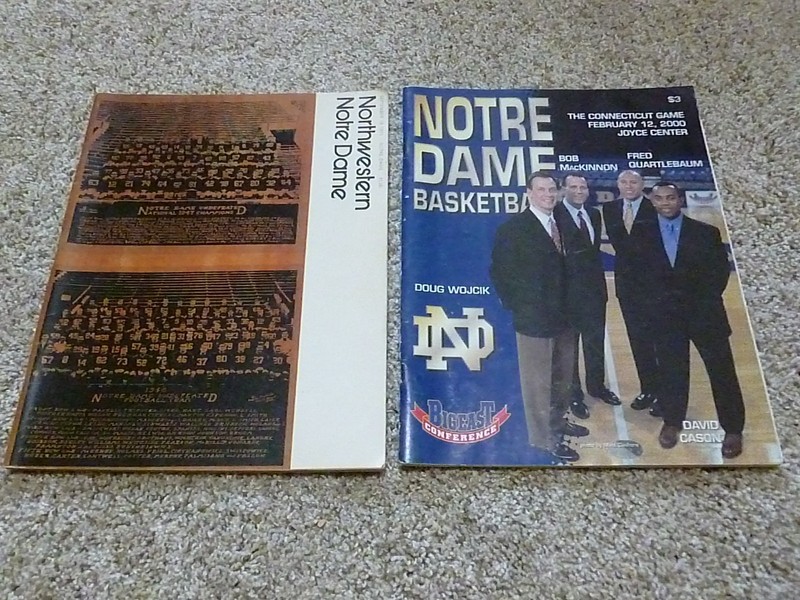 Lot of 2 NOTRE DAME FOOTBALL SOUVENIR PROGRAMS 1971 2000