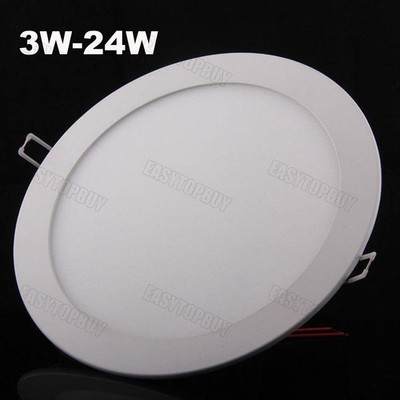 3W 9W 12W 15W 18W 24W LED Panel Downlight Einbauleuchte Deckenleuchte Ultraslim