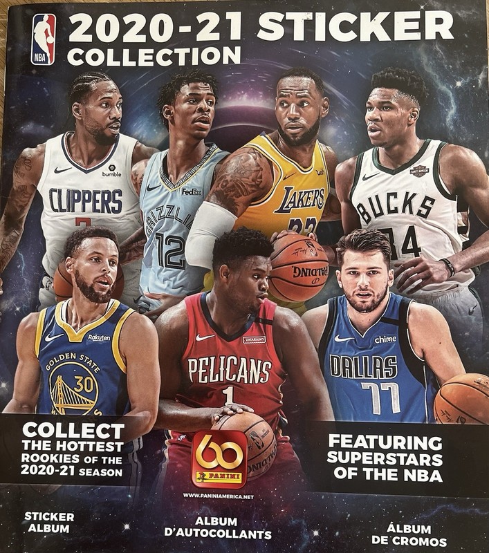 PANINI NBA 2020-21 Sticker And Card Collection Book