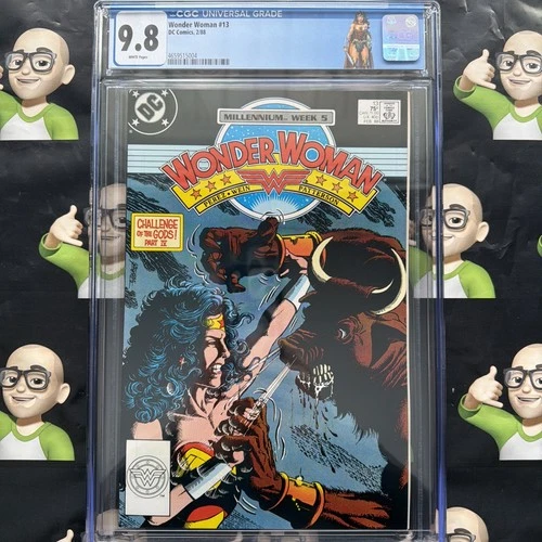 Wonder Woman #13~CGC 9.8~1988~🏷️Custom Label🏷️~🔥HIGHEST GRADE🔥TOP POP🔥