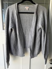 Cat Jack Girls Xl Open Cardigan Sweater 14/16 Grey