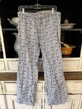 Vineyard Vines Lounge Pants Pajamas Blue Christmas Holiday Small Unisex Whale