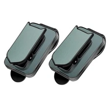 2 Pack Sunglasses Holder for Car, Ticket Card Clip 2 Pack_Black+Grey Black+grey