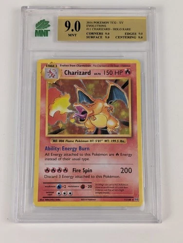 2016 Pokemon Evolutions Charizard 11/108 Holo MNT 9 ⬅️?