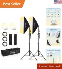 Softbox Lighting Kit 2Pack,20x28in Soft Box Upgrade 135W 2700-6400K 100V-240...