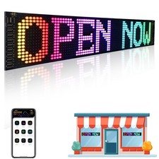 24x5 Programmable LED Sign with Bluetooth Control, Flexible Scrolling LED Sig...