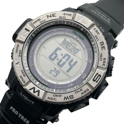 Casio Protrek PRW-3500Y Solar Digitaluhr Triple Sensor Silber Schwarz