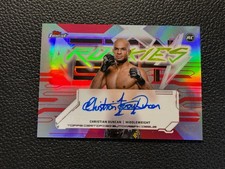 2025 Topps Finest UFC RC Christian Duncan Finest Rookies Auto 5/5 Red BZP