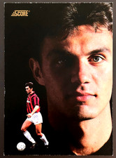 1991 Score (ITALY) (ROOKIE CARD) (AC MILAN) Paolo Maldini #424 - EXCELLENT Cond. rookie card picture
