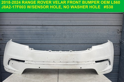 #ad ✅ 2018 2024 RANGE ROVER VELAR Front bumper OEM Original W sensor NO Washer HOLE $999.50