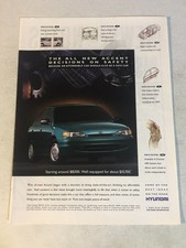 Hyundai Accent 1995 Vintage Print Ad Advert pa57