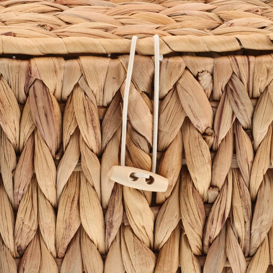  Rectangular Woven Basket Storage Basket Decorative Basket Heavy Duty Storage - Image 4 of 4