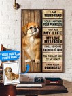 Pekingese Personalized Poster & poster - Dog poster Wall Art - Dog Lovers Gif.