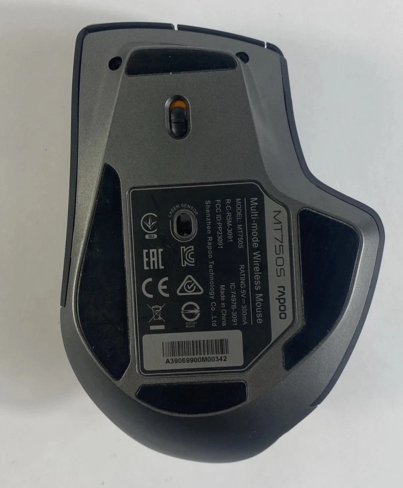 Rapoo MT750S kabellose ergonomische Multi-Mode Bluetooth Maus 3.200 dpi Mouse - Bild 4 von 4