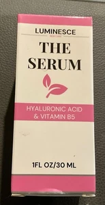 The Sérum Luminesce Skincare Acide hyaluronique & B5 Hydratant 1 Oz NIB