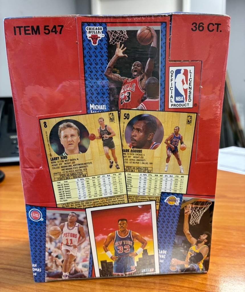 1991 Fleer Basketball 36 Pack Box Sealed Case Item 547