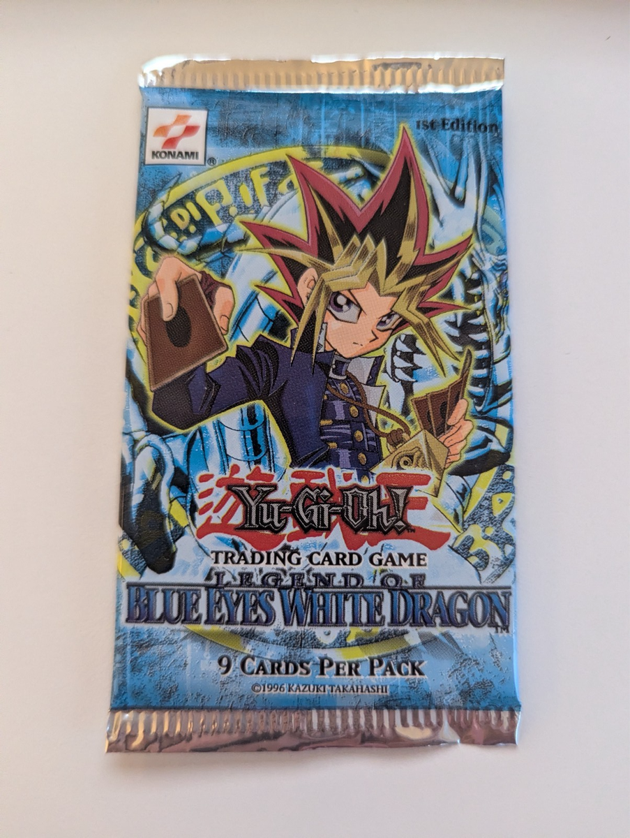 1st edition legend of blue eyes LOB pack sealed english 2002