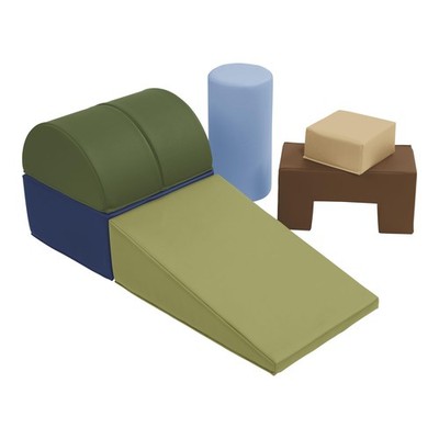 Ecr4Kids Softzone Crawl And Climb Playtime Playset Building Blocks Earthtone