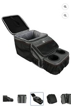 Auto Drive Backseat Organizer with Cup Holders and Storage, Black