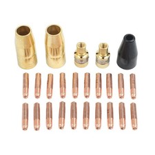25PCS MIG Contact Tip Diffuser Nozzle Kit Compatible with For Miller Welders