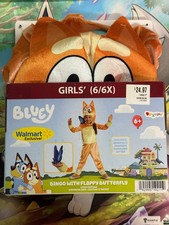 Bluey Bingo Halloween Costume Girls Size 6/6X Cosplay Outfit Dress Up New