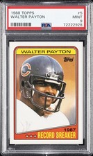 1988 TOPPS #5 WALTER PAYTON PSA 9