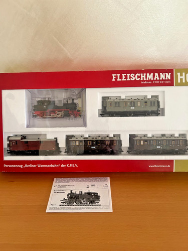 Modelleisenbahn H0 Fleischmann 481102 Berliner Wannseebahn OVP Dachbodenfund | Condition: Gebraucht