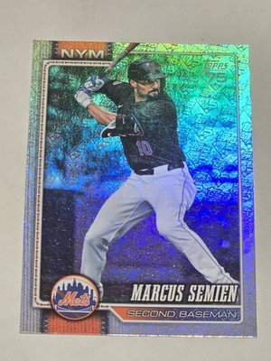 Marcus Semien 2026 Topps Series 2 75 Years Logo Foil Card 02/75