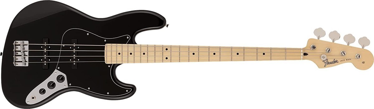 Fender Made in Japan Hybrid II Jazz Bass Black Electric Bass Fender Made in Japan Hybrid II Jazz Bass Black Electric Bass