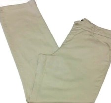 LEE Relaxed Fit Tan Straight Leg Pants Classic Stretch Women's Size 10 Short