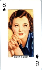 Sylvia Sidney Star of the Silver Screen Hollywood Single Swap Playing Card