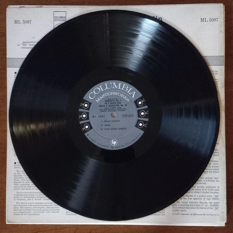 ISAAC STERN PHILADELPHIA ORCHESTRA LALO SYMPHONIE ESPAGNOLE D MIN VINYL LP 98-55 Foto 4 de 4