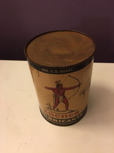 Vintage Antique Archer Lubricants Quart Can - Picture 2 of 6