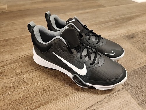 Nike Men’s 8 Force Zoom Trout 9 Pro Baseball Cleats Black/Grey FB2907-001 NEW