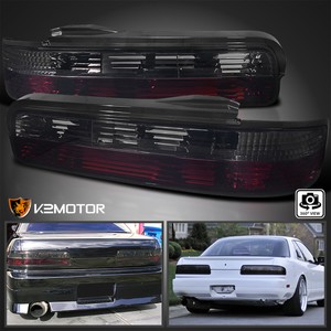 For 19 1994 Nissan 240sx S13 Coupe Red Smoke Tail Lights Rear Lamps Left Right Ebay