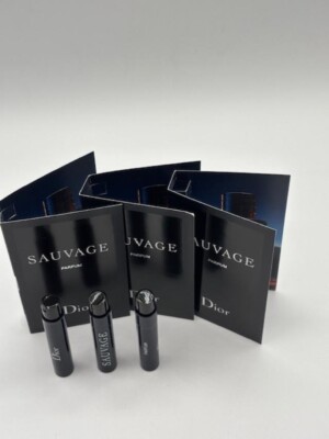 Dior Sauvage Parfum Spray sample 3 pcs